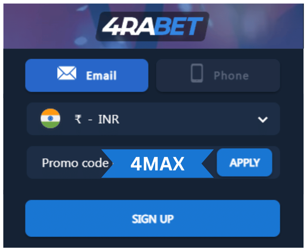 4raBet Promo Code: 4MAX: Unlock up to INR 20,000 Bonus