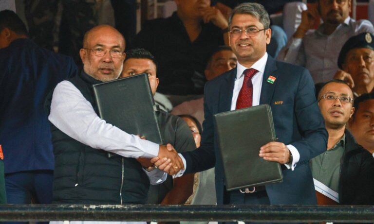 2023-03-indian-football-aiff-signs-mou-manipur-government-world-class-facilities