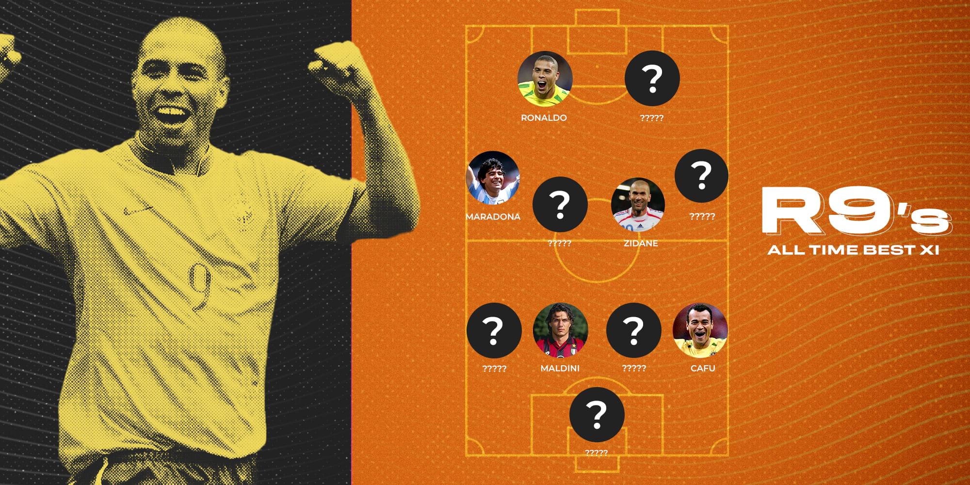 Brazilian Legend Ronaldo Nazarios All Time Greatest Xi 