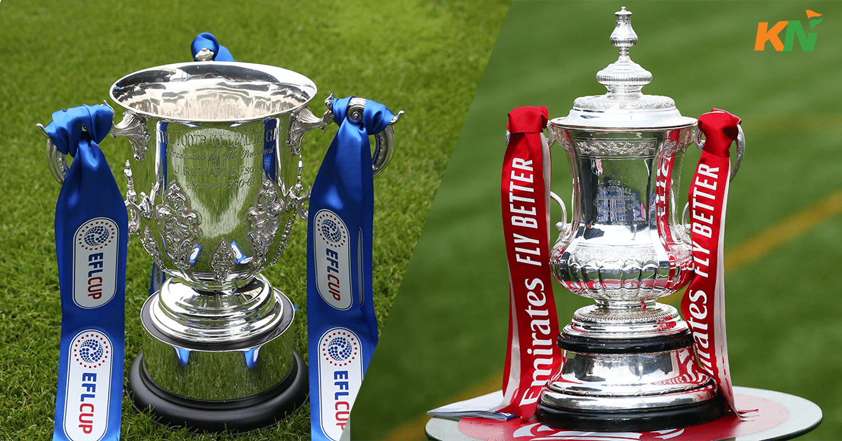 Top seven English clubs with most domestic cup trophies