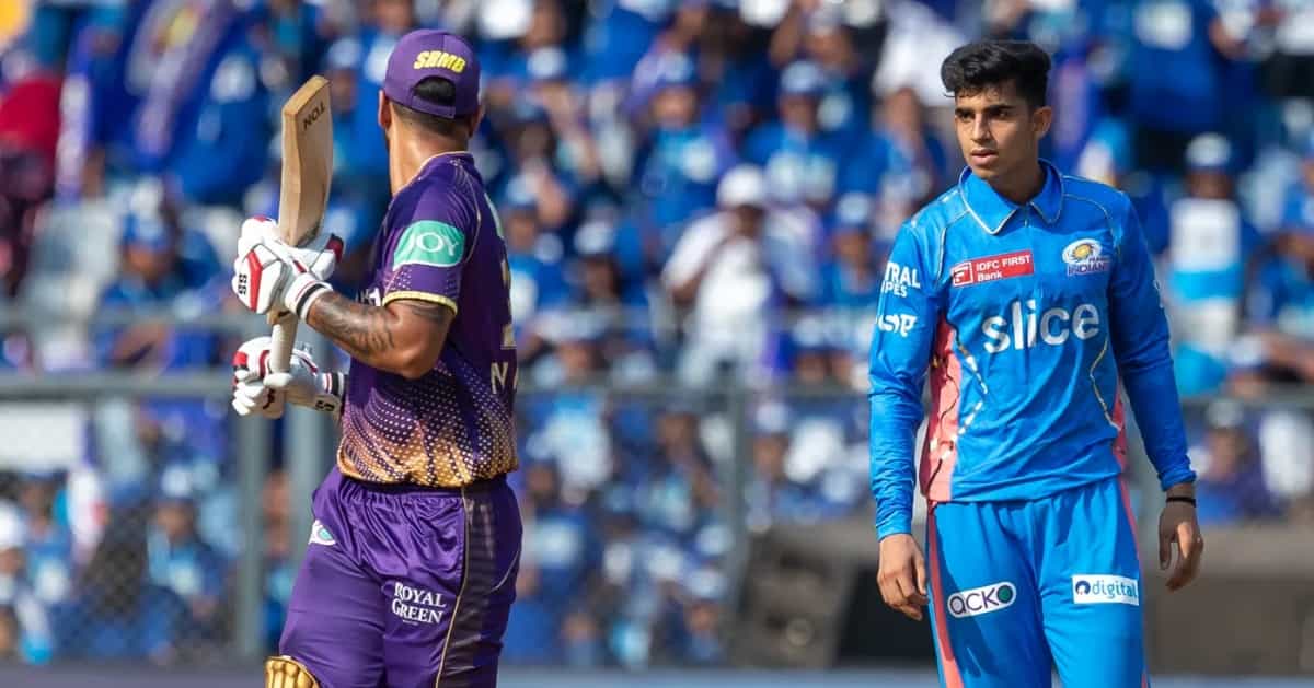 Watch: Heated exchange between KKR captain Nitish Rana and MI bowler Hrithik Shokeen