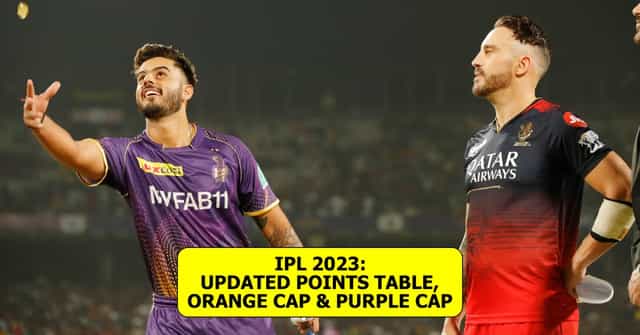 IPL 2023 Updated points table, Orange cap & Purple cap after Match 9 between KKR & RCB