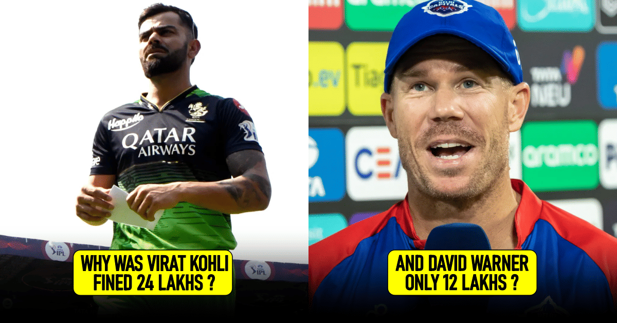Explained: Why Virat Kohli was fined 24 lakhs while David Warner was fined only 12 lakhs for slow-over rate offence