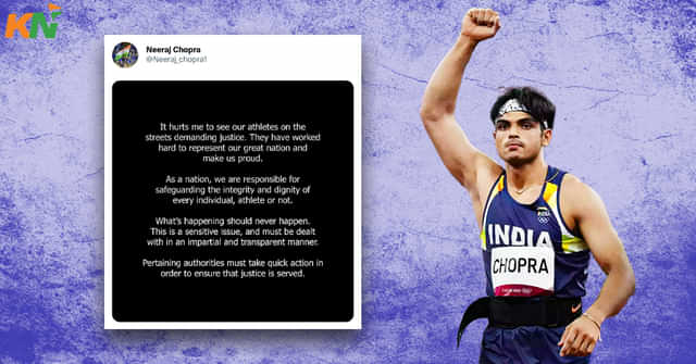 Neeraj Chopra extends support to protesting wrestlers