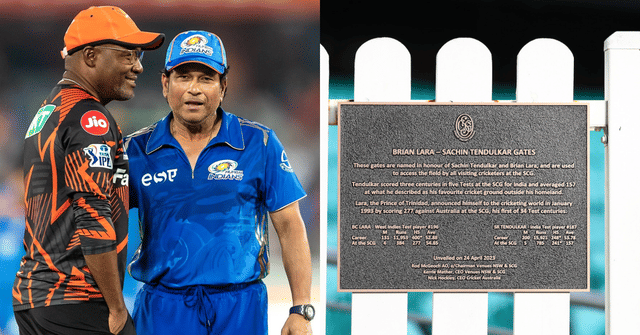 Gates named after Sachin Tendulkar and Brian Lara unveiled at the SCG