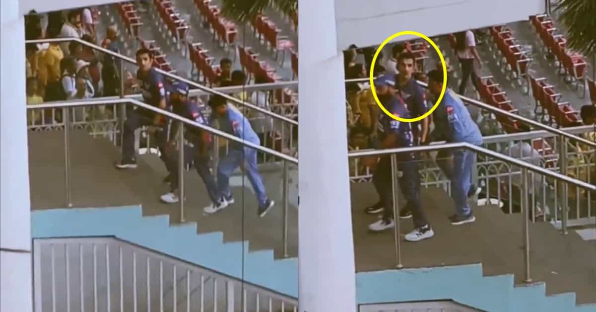 Watch: LSG mentor Gautam Gambhir gives death stare after hearing 'Virat Kohli' chants in Lucknow