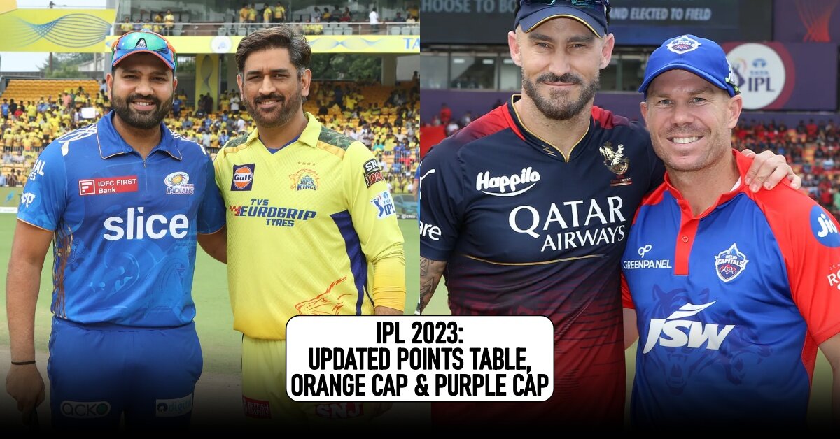 IPL 2023 Updated points table, Orange cap & Purple cap after Match 49