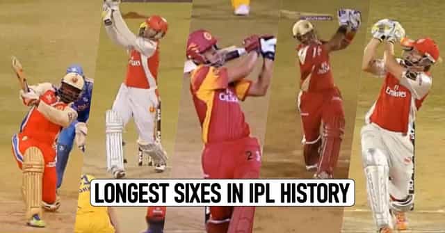 Top 7 longest sixes in IPL History