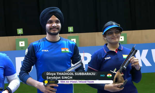 Sarabjot Singh, Divya Thadigol win India's first gold medal at ISSF World Cup, Baku