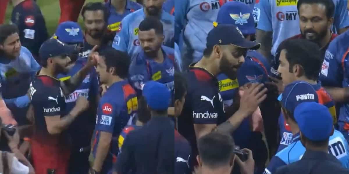 Watch: Virat Kohli and Gautam Gambhir involved in a fight after LSG vs RCB clash
