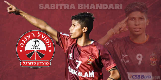 Sabitra Bhandari signs for Israeli club Hapoel Ra'anana AFC