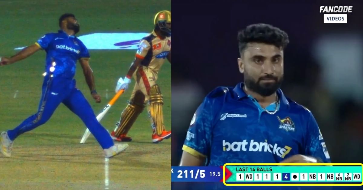 Watch: Abhishek Tanwar concedes 18 runs off a single delivery in TNPL 2023