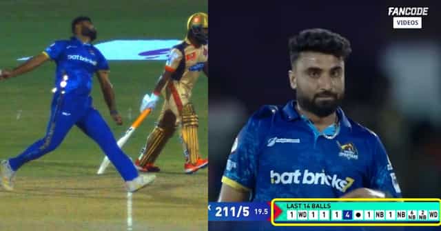 Watch: Abhishek Tanwar concedes 18 runs off a single delivery in TNPL 2023