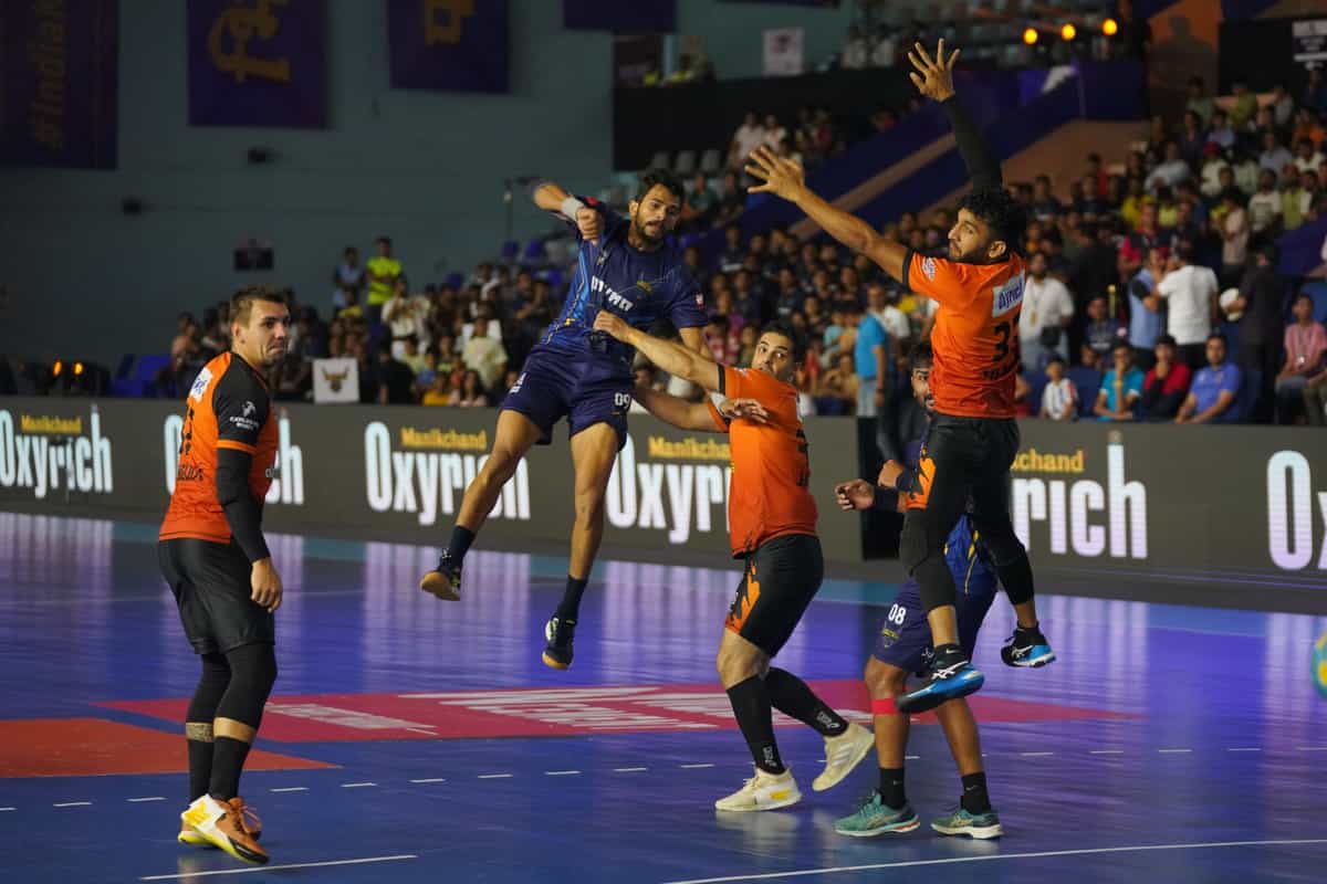 Premier Handball League 2023: Table Toppers Maharashtra Ironmen pound Golden Eagles UP, Rajasthan Patriots thump Delhi Panzers