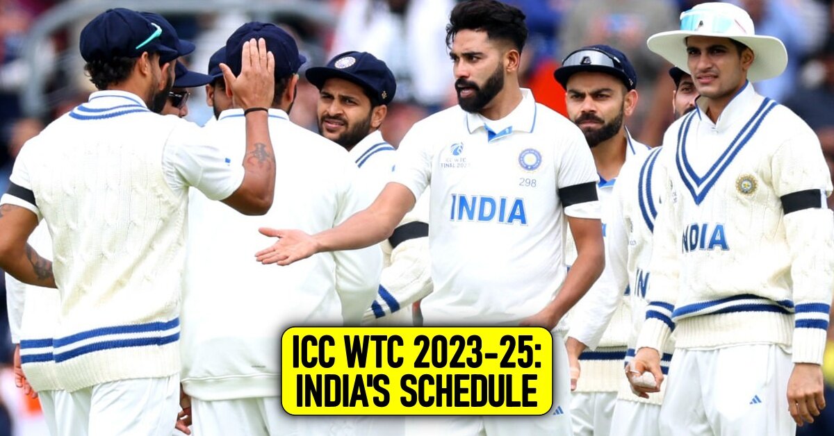 ICC World Test Championship 2023-25: India's Schedule Revealed