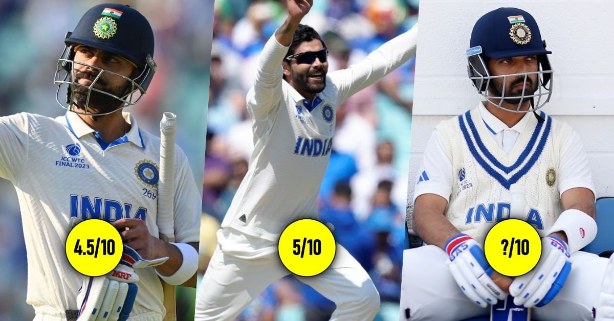 ICC WTC Final, AUS vs IND: India players ratings