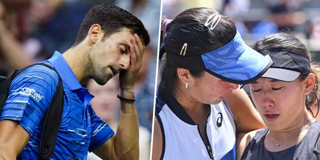 Instances of tennis players disqualified for hitting someone with the ball