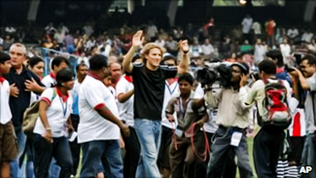 Looking back at when Diego Forlan visited India for the first time