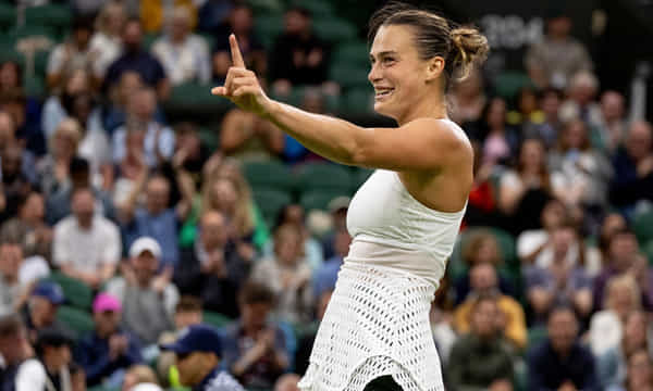 Aryna Sabalenka becomes first player since 2016 to reach semi-finals of Australian Open, French Open and Wimbledon in same year
