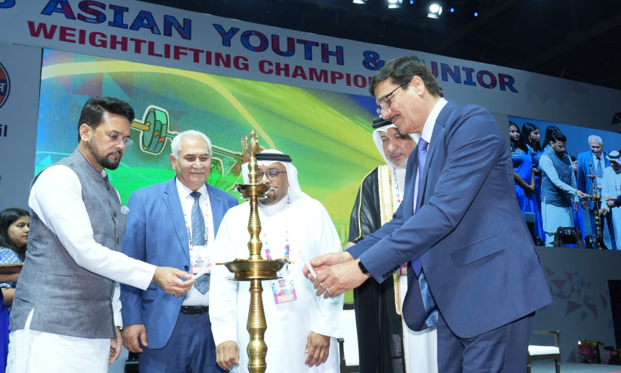 Sports Minister Anurag Thakur inaugurates Asian Youth and Junior Weightlifting Championships 2023 in UP