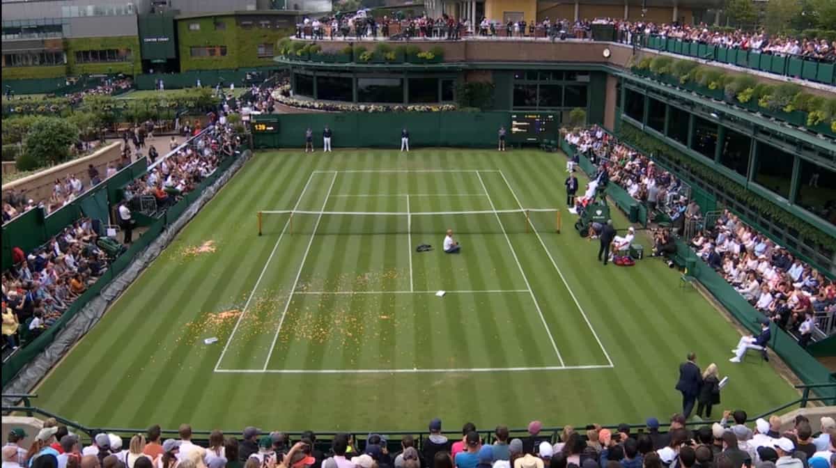 Wimbledon 2023: Police make arrests after "Just Stop Oil" protesters disrupt match
