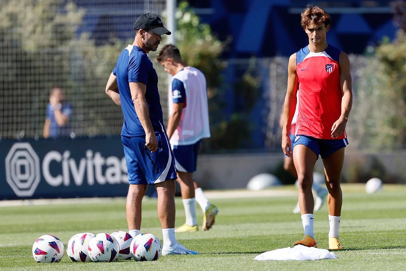 Watch: Joao Felix and Renan Lodi training away from Atletico Madrid first team