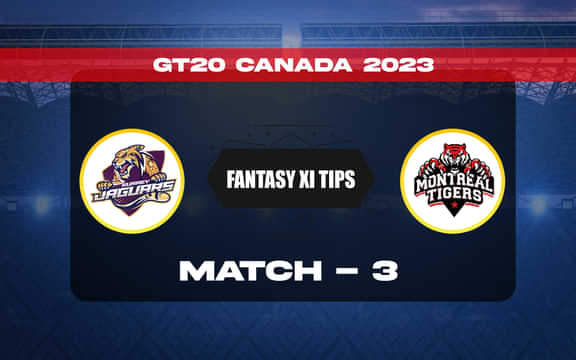 SJ vs MON Dream11 Prediction, Dream11 Playing XI, Today Match 3, GT20 Canada 2023