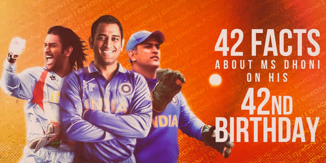 MS Dhoni birthday: Let's take a look at 42 facts about legendary Indian captain