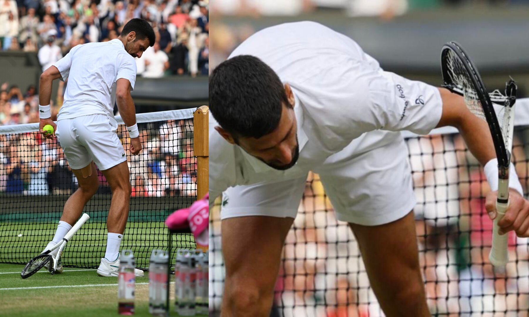 Novak Djokovic Fined Heavily For Smashing Racquet During Wimbledon 2023 ...