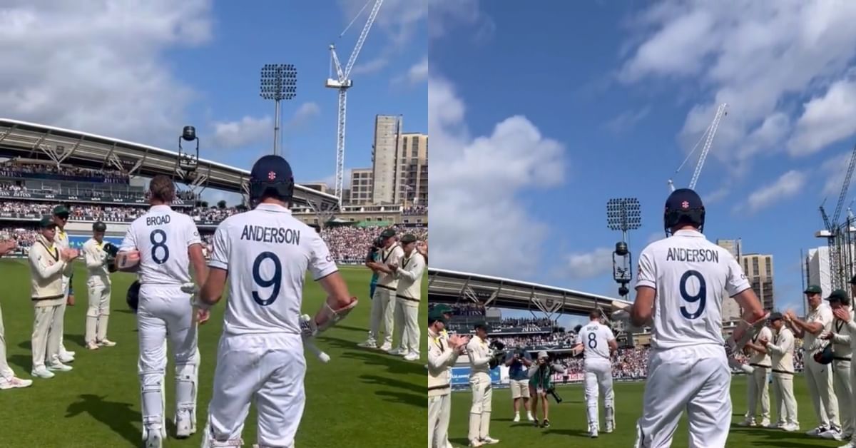 Watch: Stuart Broad receives guard of honour from Australian players as he walks out to bat for last time