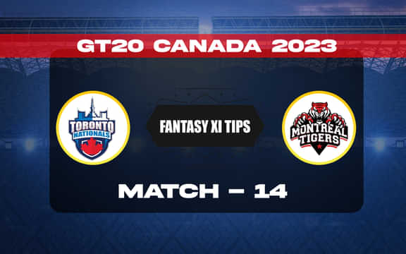TOR vs MON Dream11 Prediction, Dream11 Playing XI, Today Match 14, GT20 Canada 2023