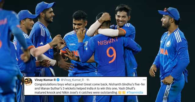 Twitter reacts as India A thrash Bangladesh A to reach ACC Men's Emerging Teams Asia Cup final