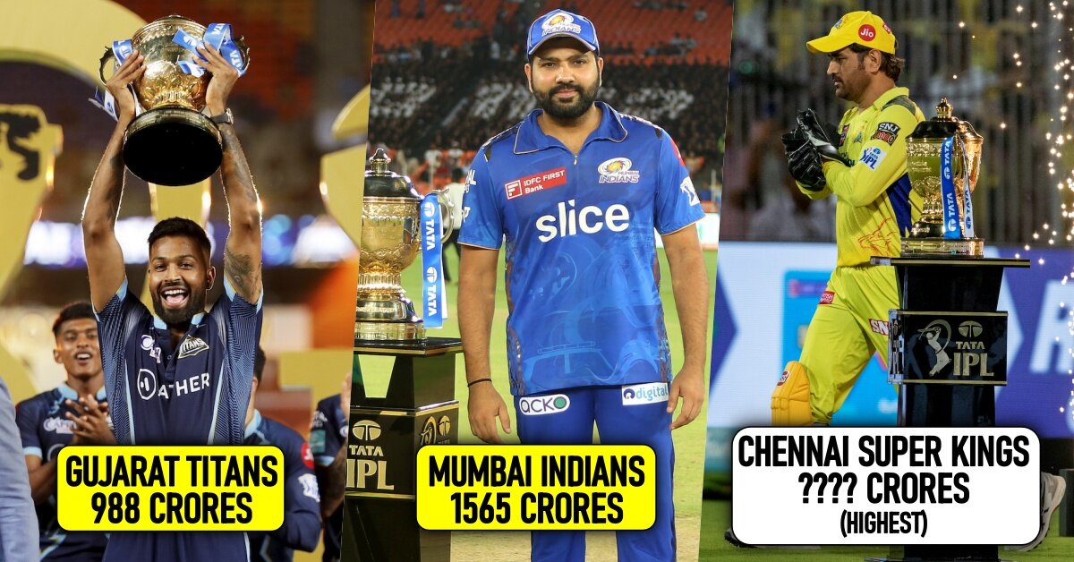 Top 10 IPL teams and their brand values