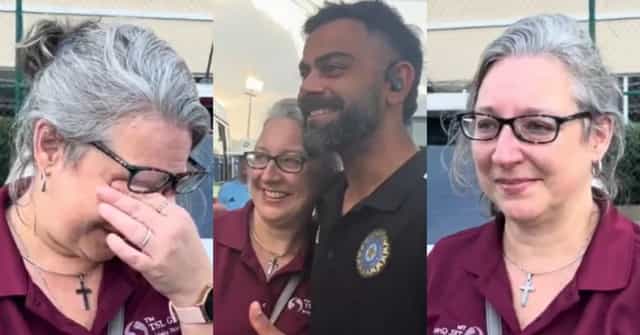 Watch: WI wicket-keeper Joshua Da Silva's mother gets emotional while meeting Virat Kohli
