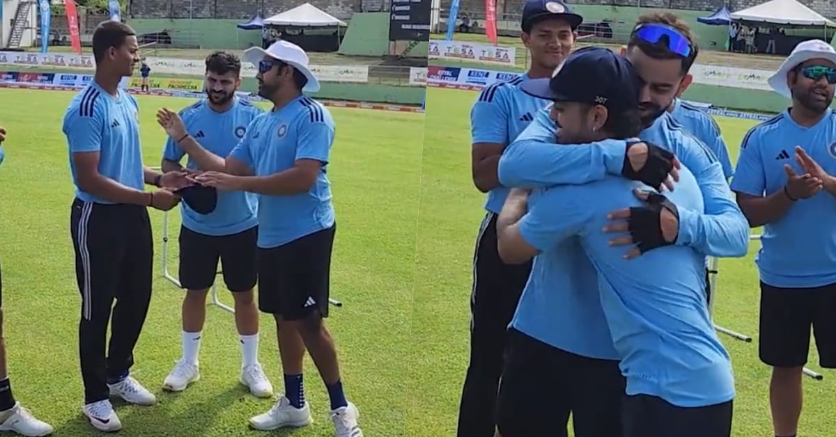 Watch: Yashasvi Jaiswal, Ishan Kishan receive maiden India test caps