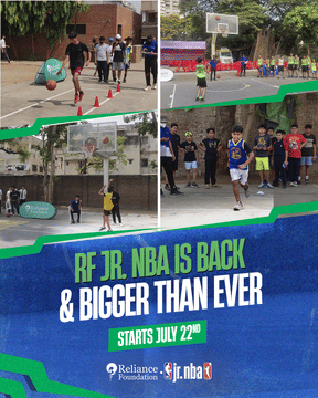 Reliance Foundation JR. NBA program to kick off from July 22