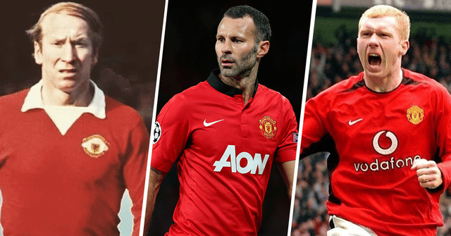 Top 10 all-time appearance makers for Manchester United
