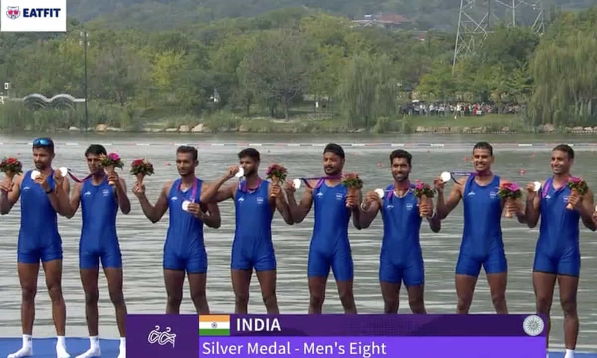 Asian Games 2023: Babu Lal, Lekh Ram win bronze in coxless, men's coxed-eight rowing team take silver