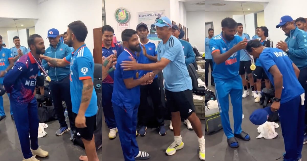 Watch: Virat Kohli, Hardik Pandya, and Rahul Dravid felicitate Nepal players after IND vs NEP Asia Cup 2023 Group A match