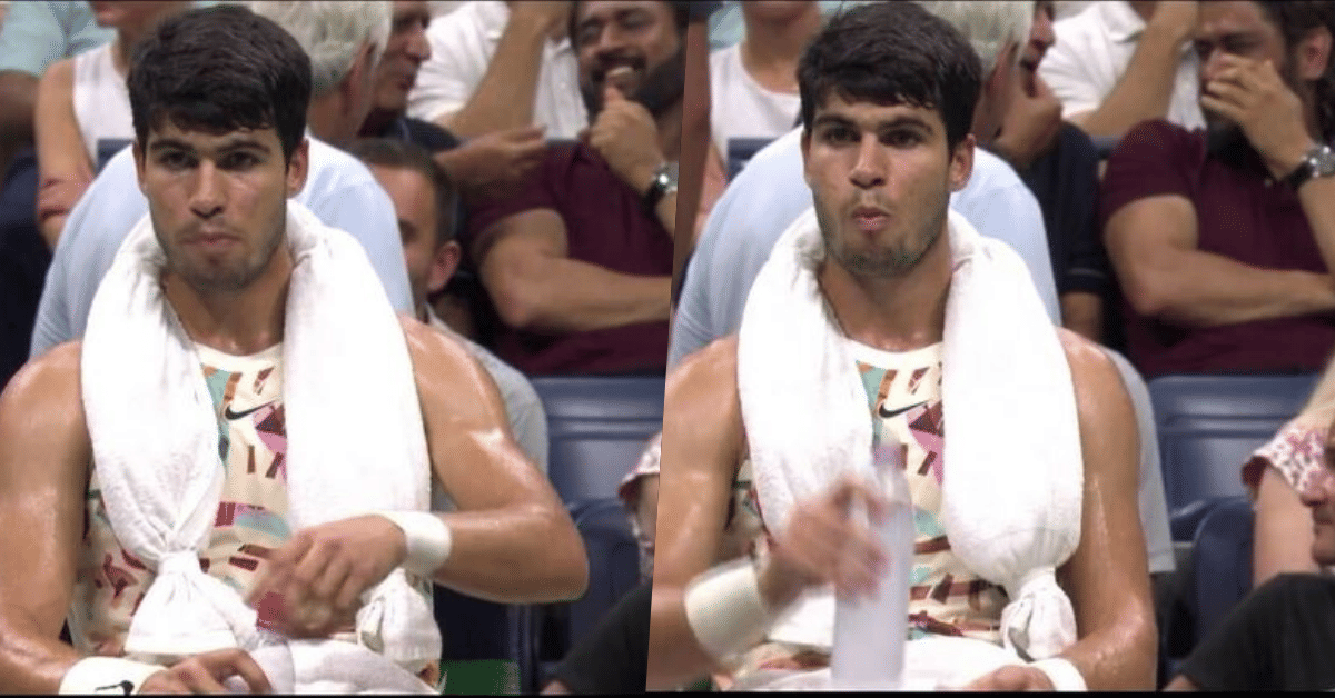 Watch: MS Dhoni spectating Carlos Alcaraz vs Alexander Zverev Quarter-finals match at the US Open