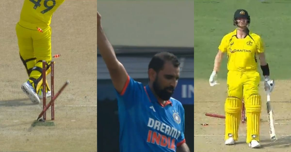 IND vs AUS: Watch - Mohammed Shami castles Steve Smith as the batsman chops onto his stumps