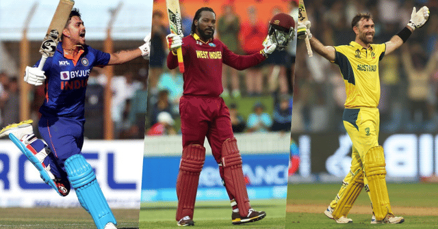 Top 10 fastest double centuries (200) in ODI cricket