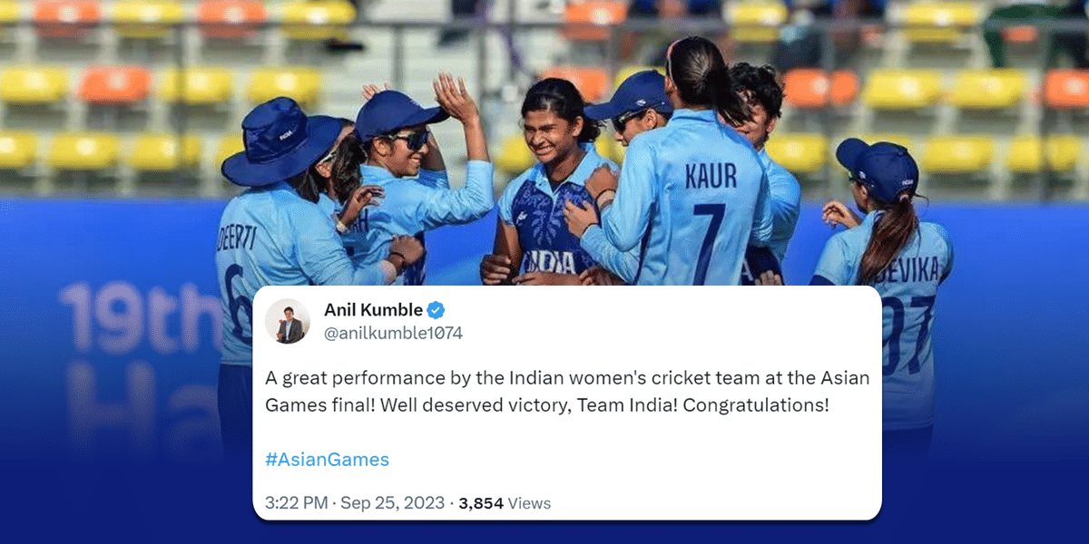 Twitter erupts as India women's cricket team defeat Sri Lanka in final to win Asian Games gold medal