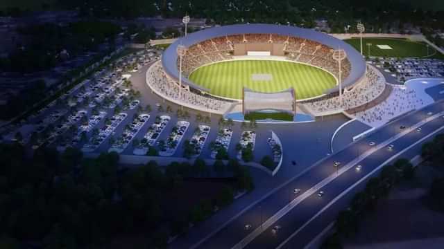 PM Narendra Modi lays foundation stone in Varanasi International Cricket Stadium