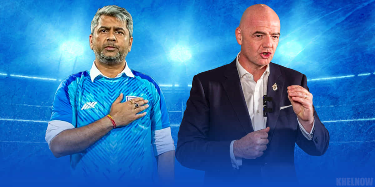 AIFF President Kalyan Chaubey meets FIFA President Gianni Infantino