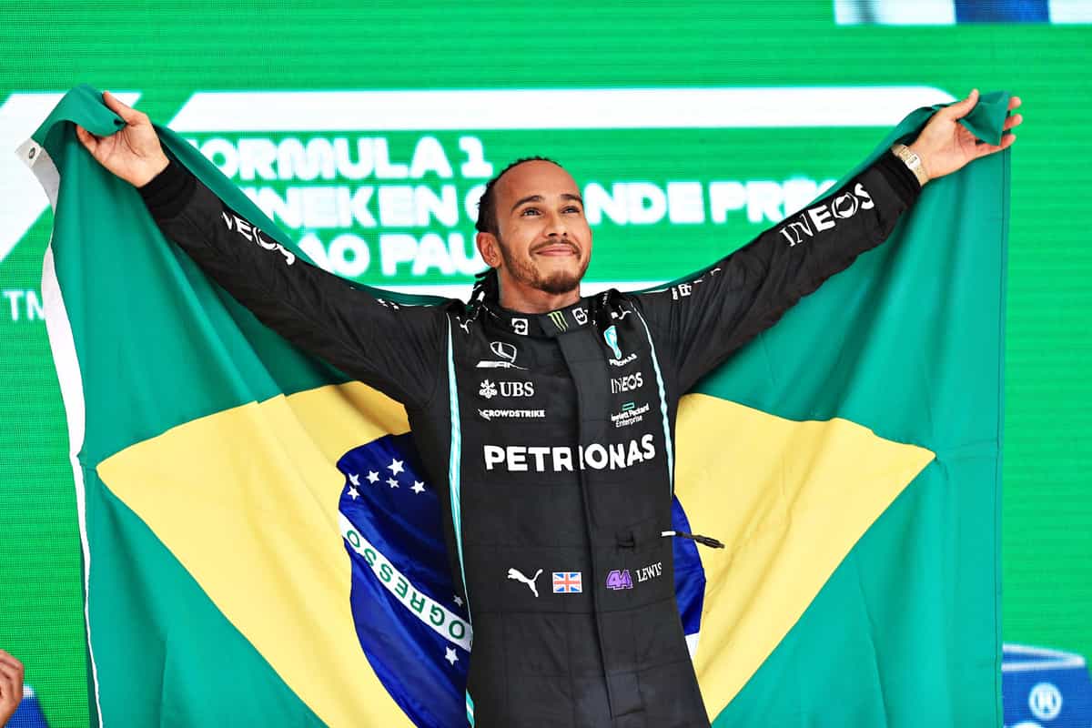 Why is F1 Brazilian GP considered Lewis Hamilton's home race?