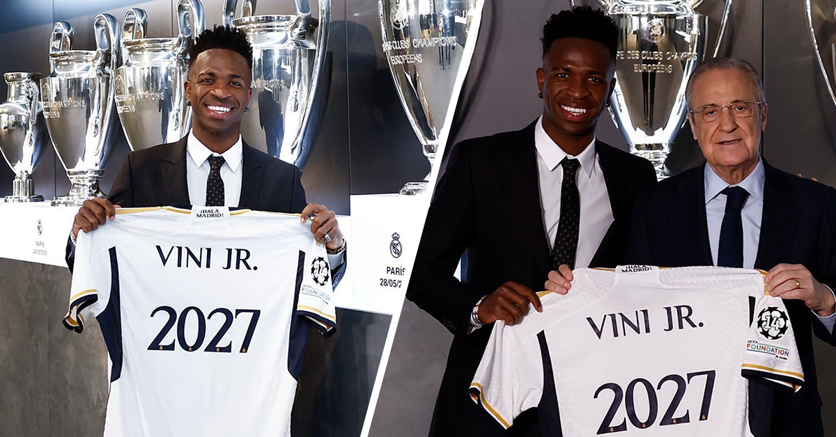 Vinicius Jr. signs contract extension with Real Madrid until 2027