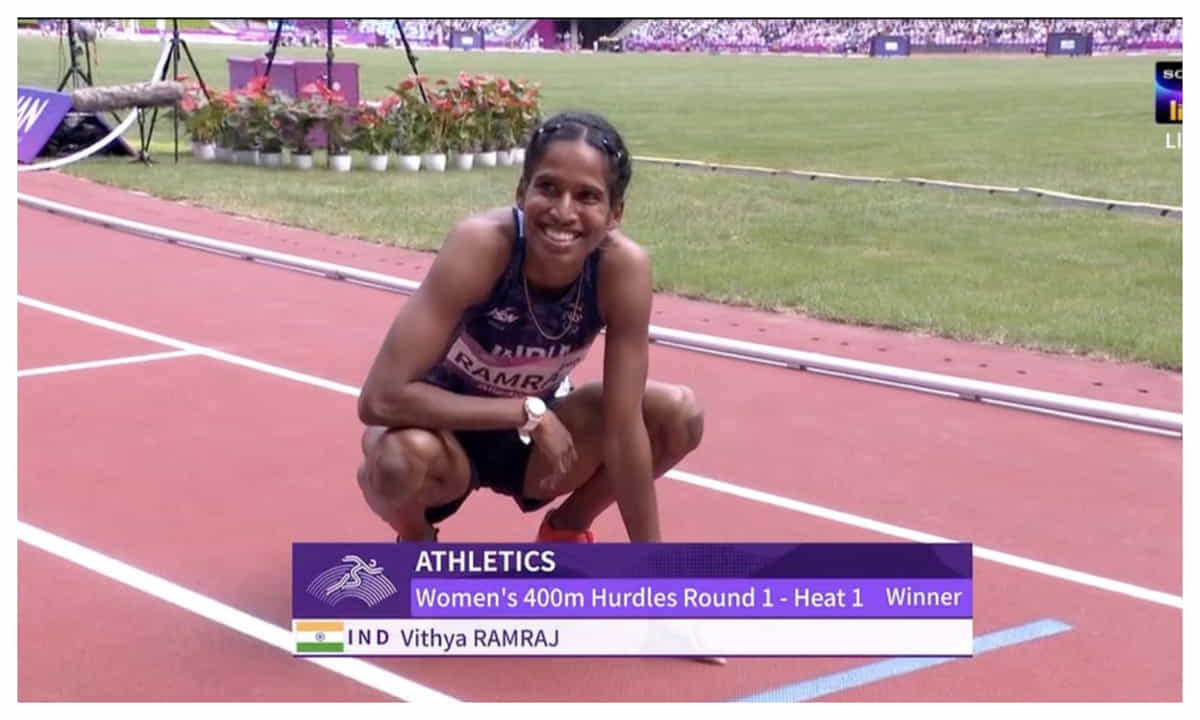 Vithya Ramraj equals PT Usha's 39-year-old national record in women's 400m hurdles at Asian Games 2023