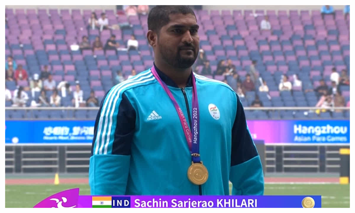 Asian Para Games 2023: Sachin Khilari wins gold, creates new Games Record in men's F-46 shot put