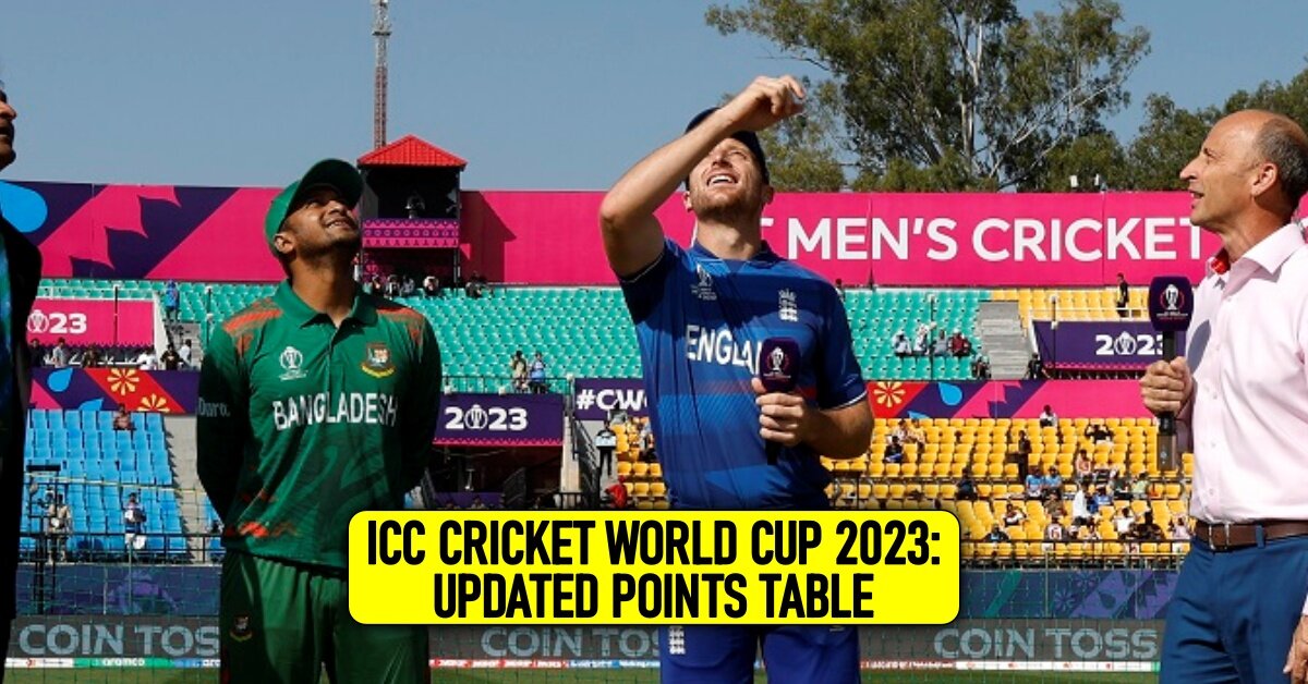 ICC Cricket World Cup 2023: Points Table, Most Runs, Most Wickets, after  Match 17 IND vs BAN